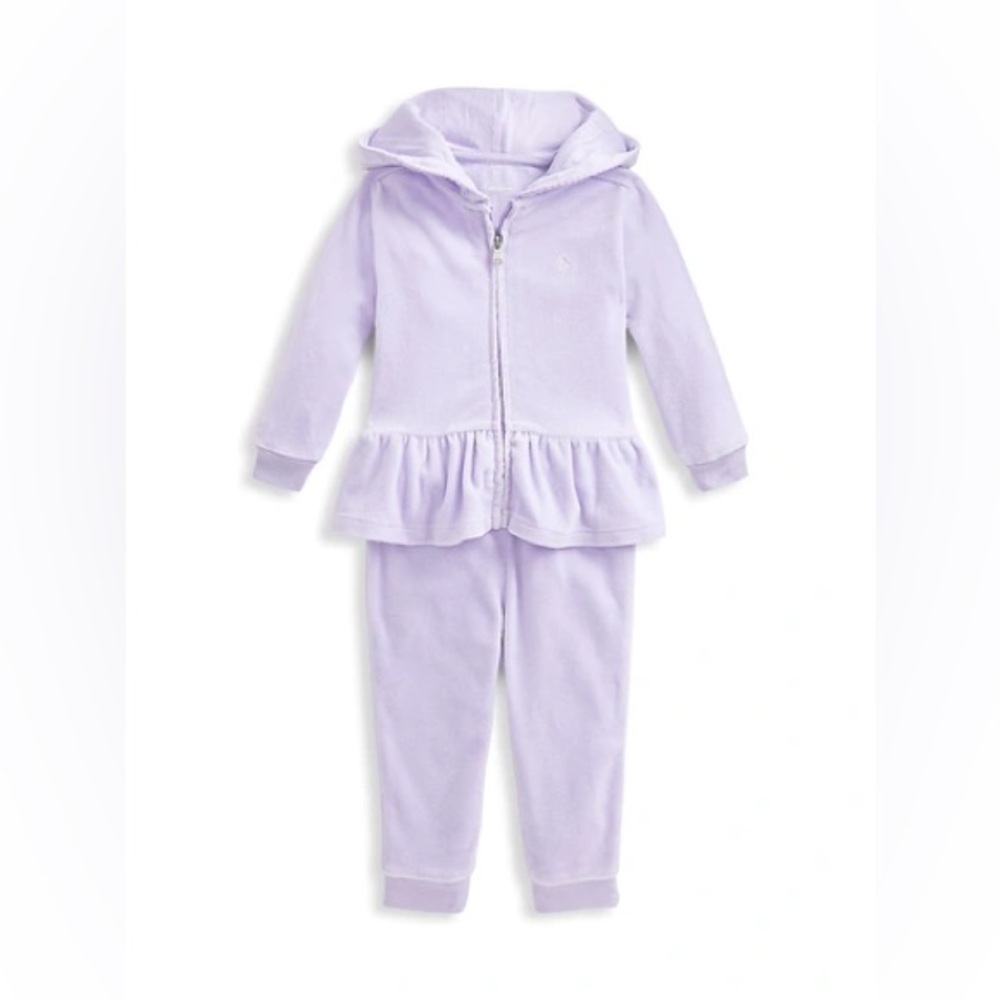 Ralph Lauren toddler zipper jogging suit set (6M)